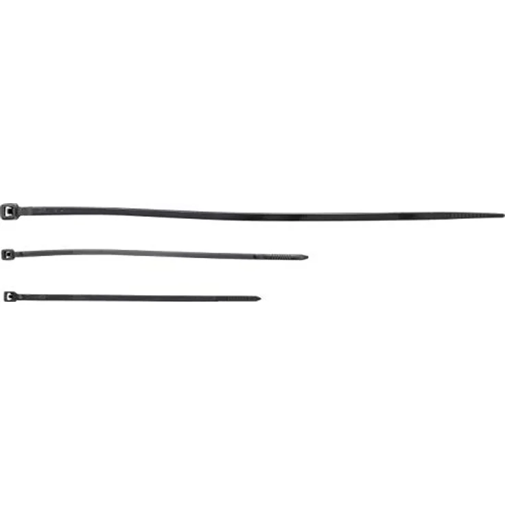 BGS Diy 1789 | Kabelbinder-Sortiment | 75-tlg. | schwarz | 100 - 120 - 200 mm | Set | Nylon – Bild 3