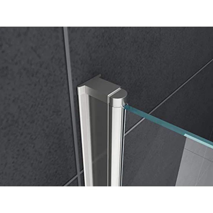 Glasdeals Duschkabine DETO-FIX 80 x 80 x 190 cm, 6 mm Sicherheitsglas ESG, leicht zu reinigende Oberflächen, vollständiger Verschluss der Verschraubung, ohne Duschtasse – Bild 3