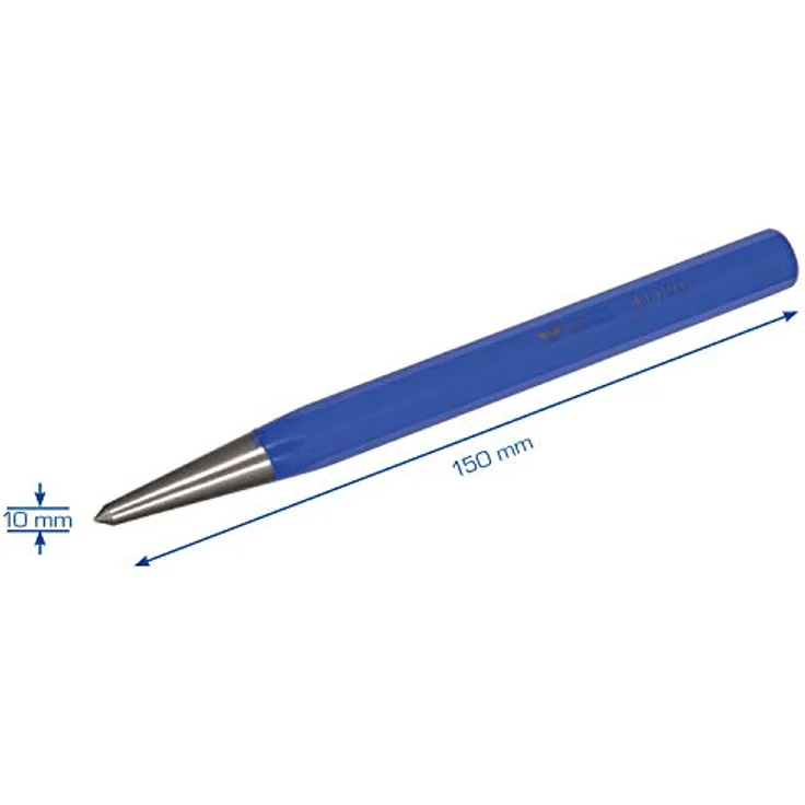 Brilliant Tools Spitzmeißel BT084910, Vorkörner aus gehärtetem Chrom-Vanadium-Stahl, 15 cm Länge, 10 mm Spitze – Bild 3