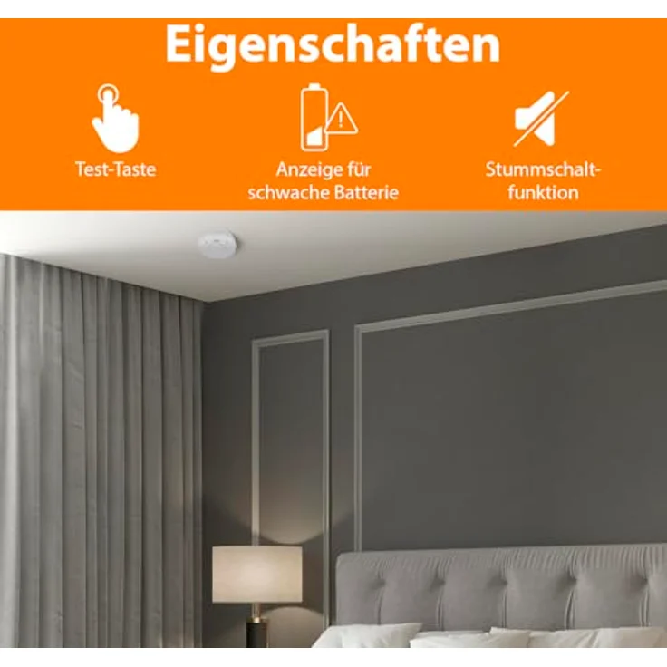 Smartwares FSM-12503 Rauchmelder 3er Pack, 3 V, Weiß – Bild 8
