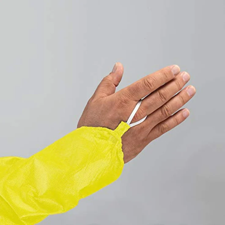 Uvex Einweg-Overall 3B 89880, Chemikalienschutz Typ 3B, gelb, Gr. L, mit ultraschall-geschweißten Nähten – Bild 2