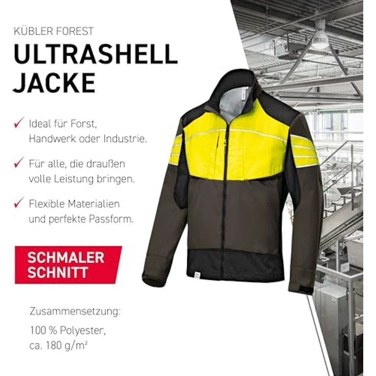KÜBLER Workwear KÜBLER FOREST Arbeitsjacke bunt, Größe S, Unisex-Arbeitsjacke aus Mischgewebe, funktionelle Arbeitsjacke – Bild 4