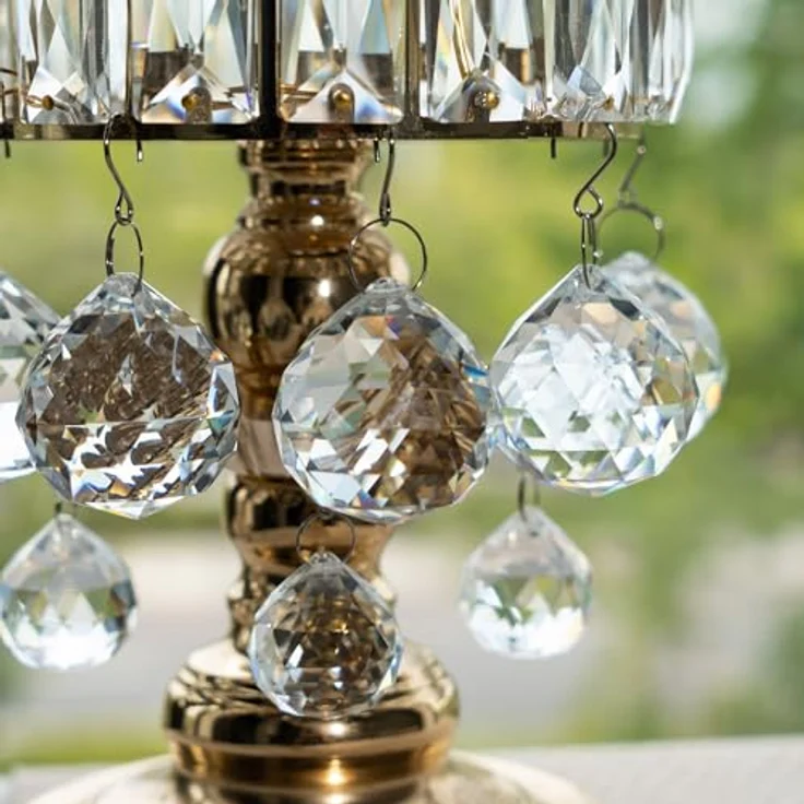 Crystalsuncatcher Sonnenfänger aus klarem Glas, Kristallkugel Prisma, Feng Shui, Hängelampe, 50 mm – Bild 8