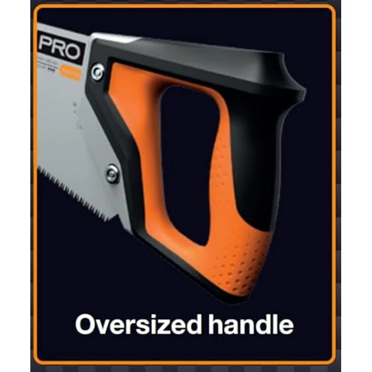 Fiskars Pro Handsäge für weiches Holz, Sägeblattlänge: 55 cm, 11 TPI, Schwarz/Orange, PowerTooth, 1062918 – Bild 5