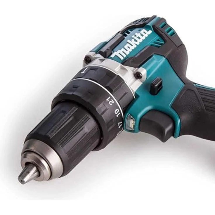 Makita DHP484RFJ, Akku-Schlagbohrschrauber 18V mit 2x3.0 Ah Akkus, Ladegerät, Schwarz-Blau, 2000 RPM, 54 Nm, mit integriertem Licht – Bild 4