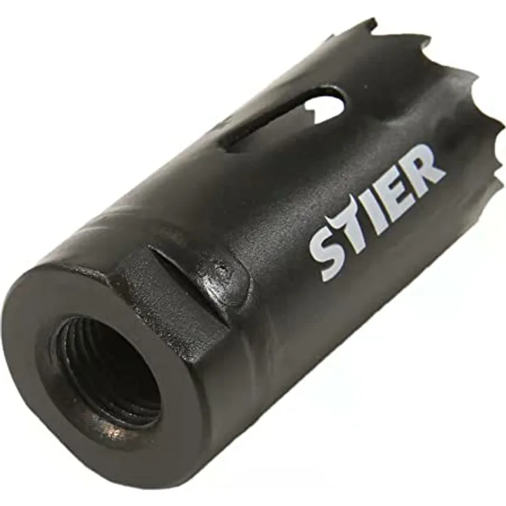 STIER Lochsäge HSS-Co8 Bimetall 25 mm x 38 mm, extreme Widerstandsfähigkeit und Langlebigkeit
