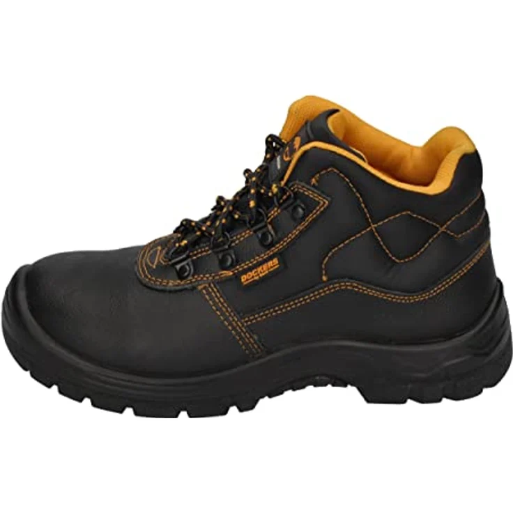 Dockers Sicherheitsschuh Bullet S3, robuster Arbeitsschuh mit Stahlkappe und PU-Sohle, schwarz – Bild 2