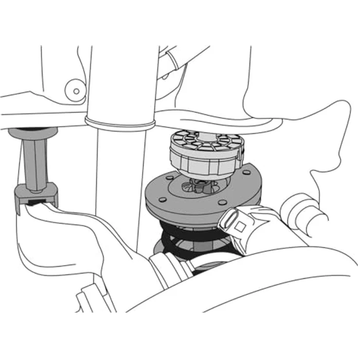 Gedore KL-0033-300 E Niederhalter-Satz für Quer- und Raumlenker, Montagezubehör zur Unterstützung beim Federwechsel – Bild 5