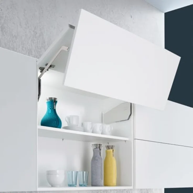 Kesseböhmer FREEfold G5fo Klappenbeschlag, Faltliftbeschlag für Hängeschränke 710-790 mm, Klappengewicht 8,7 - 17,2 kg, mit Multi-Positions-Stopp – Bild 3