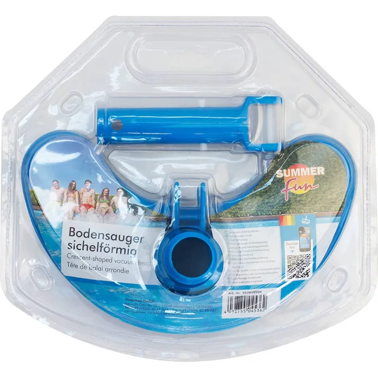 Waterman Summer Fun 502010508 Poolreiniger, Blau, für handelsübliche Teleskopstangen mit 32 mm Durchmesser