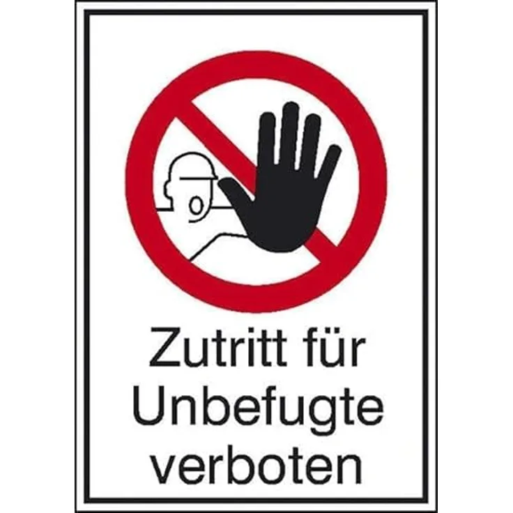 SafetyMarking Verbotsschild - Zutritt für Unbefugte verboten (11.1116)