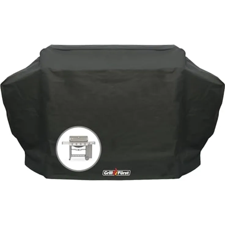 Grillfürst Grill Abdeckhaube, robuste wetterfeste und wasserdichte Abdeckung, 172 x 67 x 123 cm, passend für Weber Genesis II/Broil King Imperial/Napoleon Prestige