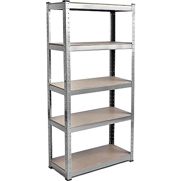 Home Discount 5 Etagen Garage Regal Regalen Rack Küche Racking, verzinkt 875 kg Kapazität, groß