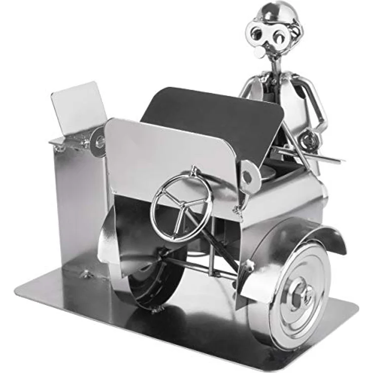 BRUBAKER Schraubenmännchen Automechaniker - Metallfigur Handarbeit - Geschenkidee – Bild 9