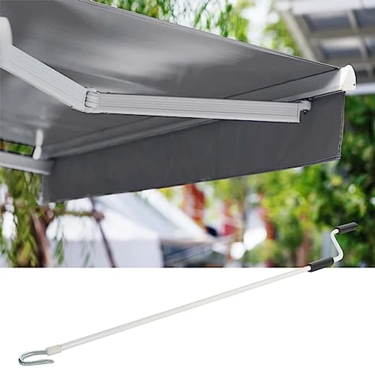 Toboli Gelenkarmmarkise 2,5x2m Anthrazit Sonnenmarkise für Wandmontage mit UV-Schutz – Bild 4