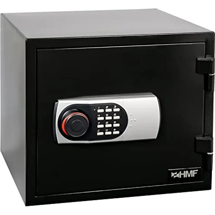 HMF 46161 Safe Tresor Feuerfest 60 Minuten mit Zahlenschloss | 41,2 x 35,5 x 36,3 cm – Bild 2