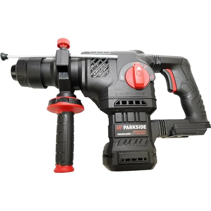 PARKSIDE PERFORMANCE® Akku-Bohrhammer 20V Kombihammer PKHAP 2058 A1 im Transportkoffer, 20 V, max. 760 U/min, bürstenloser Motor, Smart-Akku, SDS-Plus, LED-Arbeitsleuchte – Bild 3