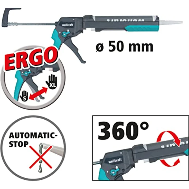 Wolfcraft 4354000 MG 400 Kartuschenpresse ERGO – Bild 4