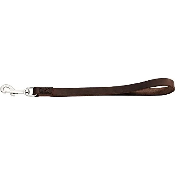 HUNTER SOLID EDUCATION Kombileine 6in 1 für Hunde, Führschlaufe, Umhängeleine, Koppel, Langleine, Führleine, Kurzführer, Leder, 1.8 x 310 cm, dunkelbraun – Bild 2