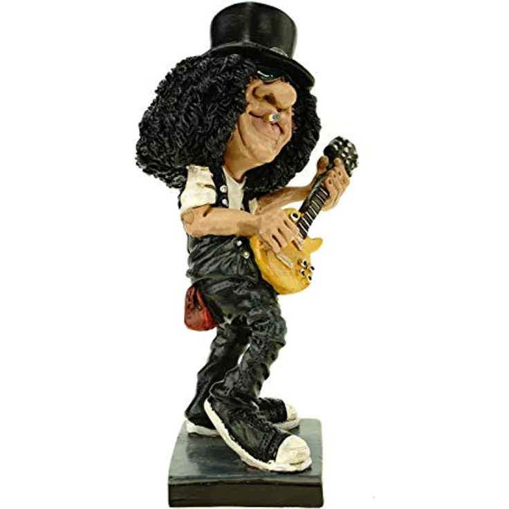 Funny Live Rockstar Gunner Slash by Warren Stratford lustige Figur Skulptur Karikatur – Bild 4