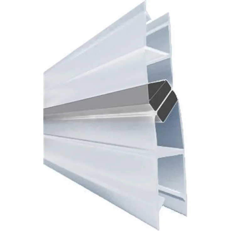 Glaszentrum Hagen Duschdichtung 200 cm, 8 mm für 6-10 mm Glas, UV-beständiges PVC, einfache Montage