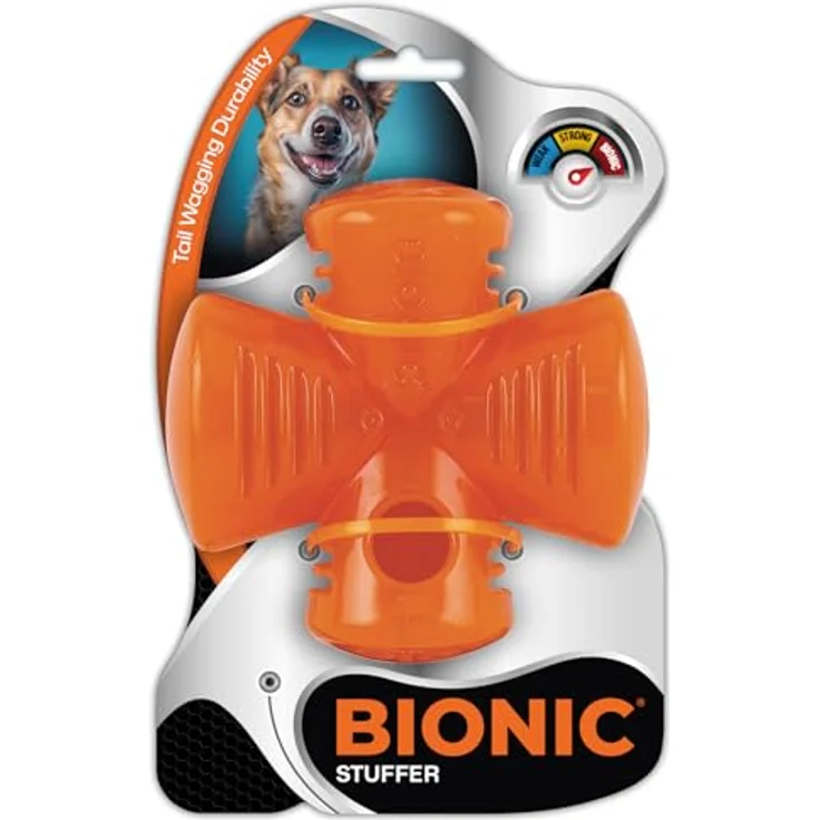 Bionic Stuffer, extrem widerstandsfähiges Hundespielzeug, 12.5 cm, schwimmfähig und spülmaschinengeeignet – Bild 1