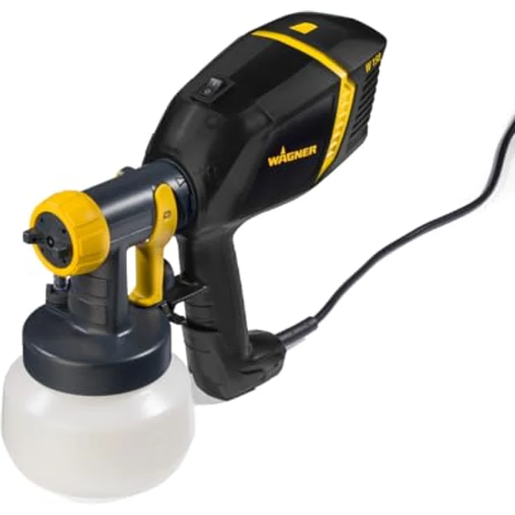 Wagner Farbsprühsystem W 150 Wood & Metal, 300 W, Förderleistung 0,14 l/min, ergonomische Spritzpistole für Holz- und Metallbeschichtungen – Bild 4