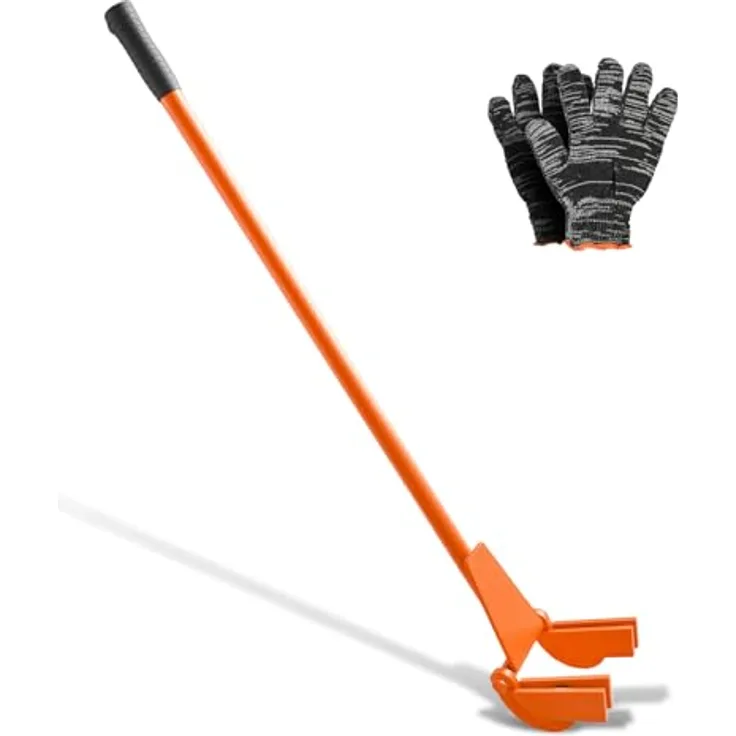 VEVOR Palettenbrecher 1120 mm, Palettenheber mit 907 kg Hebelwirkung, neigbarem Kopf, Handschuhen & Nagelzieher für Bodenbeläge, Rahmen und Gipskartonplatten