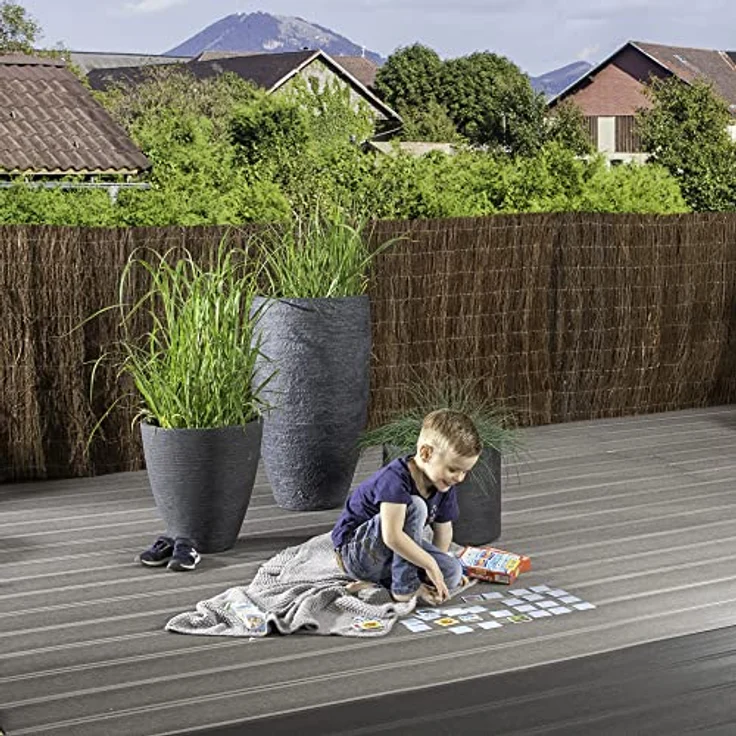 Windhager Sichtschutzmatte Brande de Bruyère ECO, naturbelassene Heidekrautzaunmatte, 1,5 x 3 m für Garten, Balkon und Terrasse – Bild 5