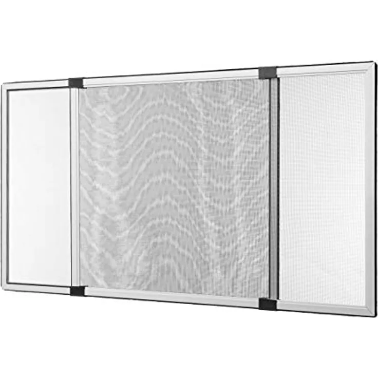 Ventanara® Insektenschutz Schiebe Fenster Fliegengitter Mückenschutz (50 x 75 cm, Weiß)