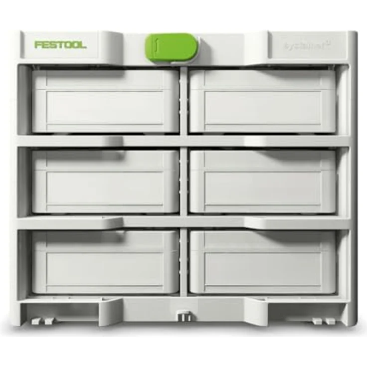 FESTOOL Werkzeugbox Festool Systainer³ Rack SYS3-RK/6 M 337-Set, Modularer Werkzeugkoffer mit 6 Systainer³ S 76, blau – Bild 3