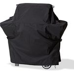 Mehr Garten – Premium Gasgrill-Abdeckung Trapez: 137(B) x62(T) x117(H) cm I Abdeckhaube für Gasgrill wasserdicht und wetterfest aus Oxford 600D Gewebe I Grillhaubenabdeckung I Schwarz