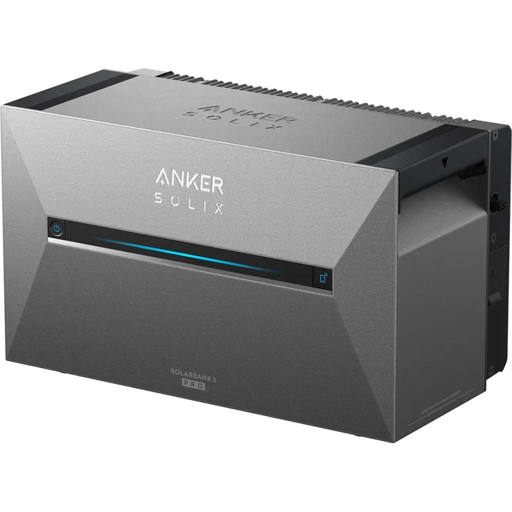 Anker Solix Solarbank 3 E2700 Pro, Stromspeicher mit 2,68 kWh Kapazität, erweiterbar auf 16 kWh, bidirektionales Laden bis 1200 W, IP65 wetterfest, bis zu 8 Solarmodule, 3600 W Solareingangsleistung