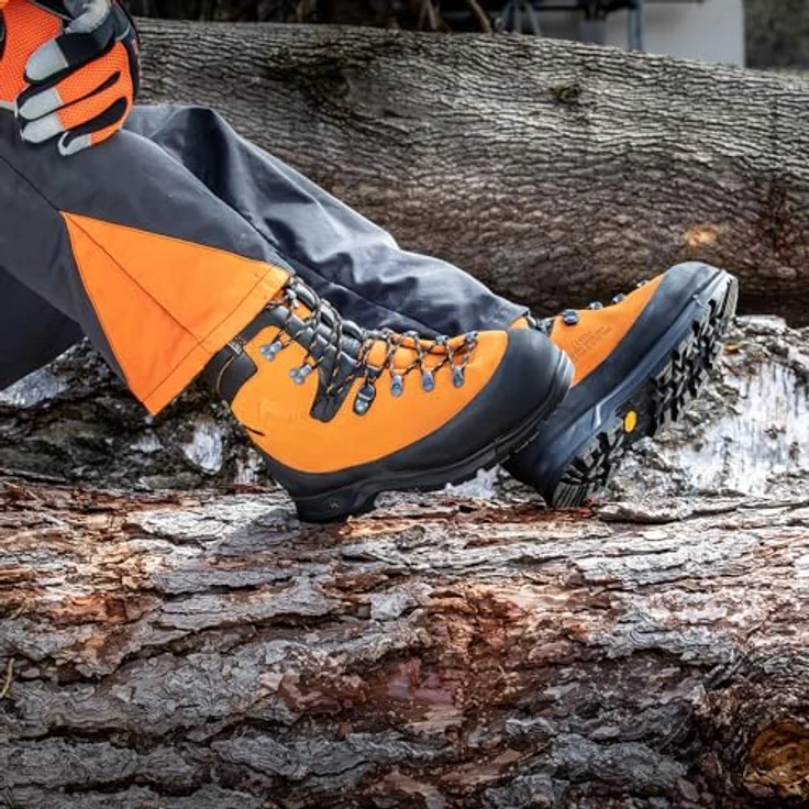 HAIX Schnittschutzstiefel Protector Forest 2.1 GTX SB DGUV Gr. 48 orange – Bild 4