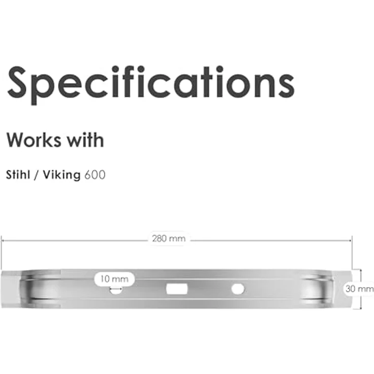 Grimsholm Green Ersatzmesser für Mährobotermotoren, 28 cm aus Federstahl, passend für Stihl/Viking Serie 600, 1 Stück – Bild 4
