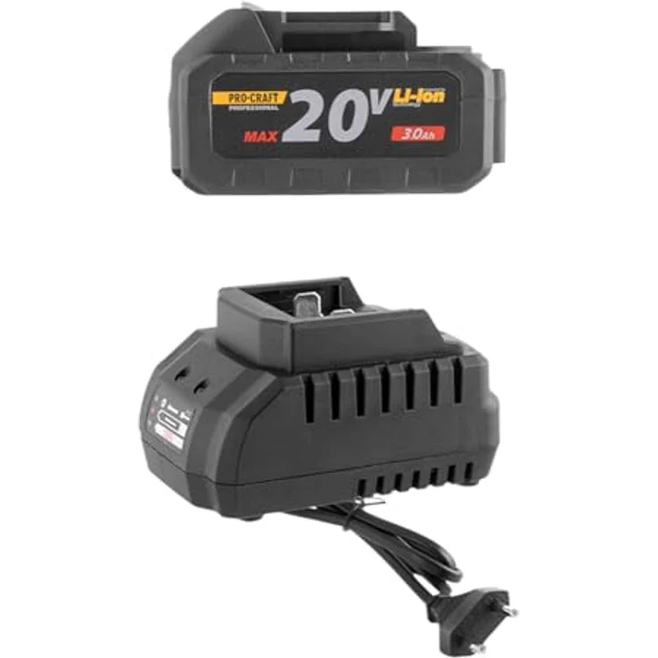PRO CRAFT Procraft PB18 Akku-Laubbläser, 20 V, 3,0 Ah Akku, max. Luftgeschwindigkeit 164 km/h, 372 m³/h Luftdurchsatz – Bild 8