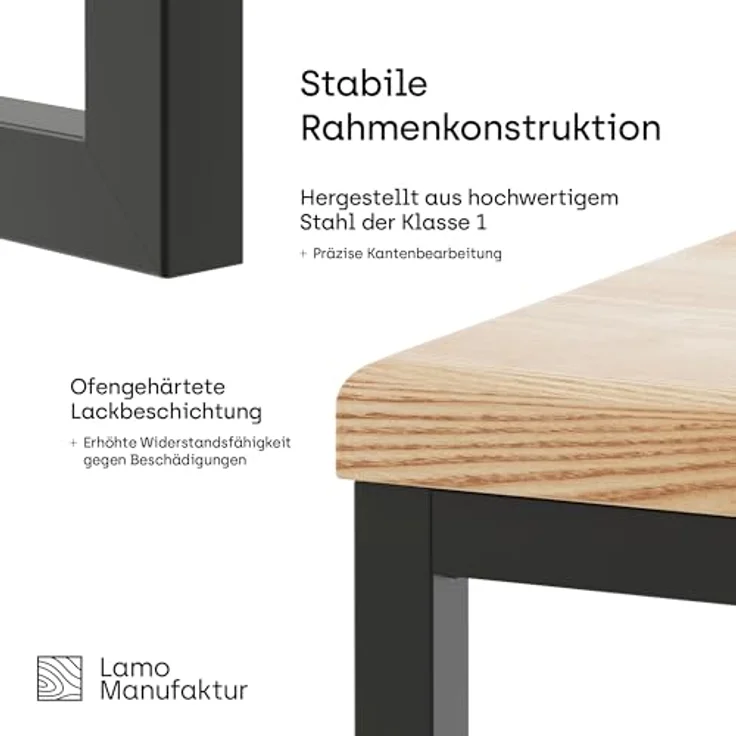 LAMO Manufaktur Blumenständer 30cm Pflanzenständer: Grauweiß (100% Echtholz Massiv, Farbe: Rustikal) – Bild 7
