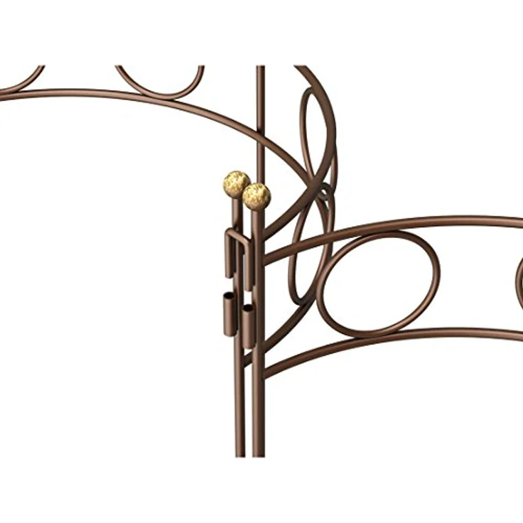 Dehner Pflanzenstütze Annabelle, halbrund geformt, 100 x 53 x 28 cm, Eisen, lackiert, Gold/Kupfer - Preisvergleich – Bild 3