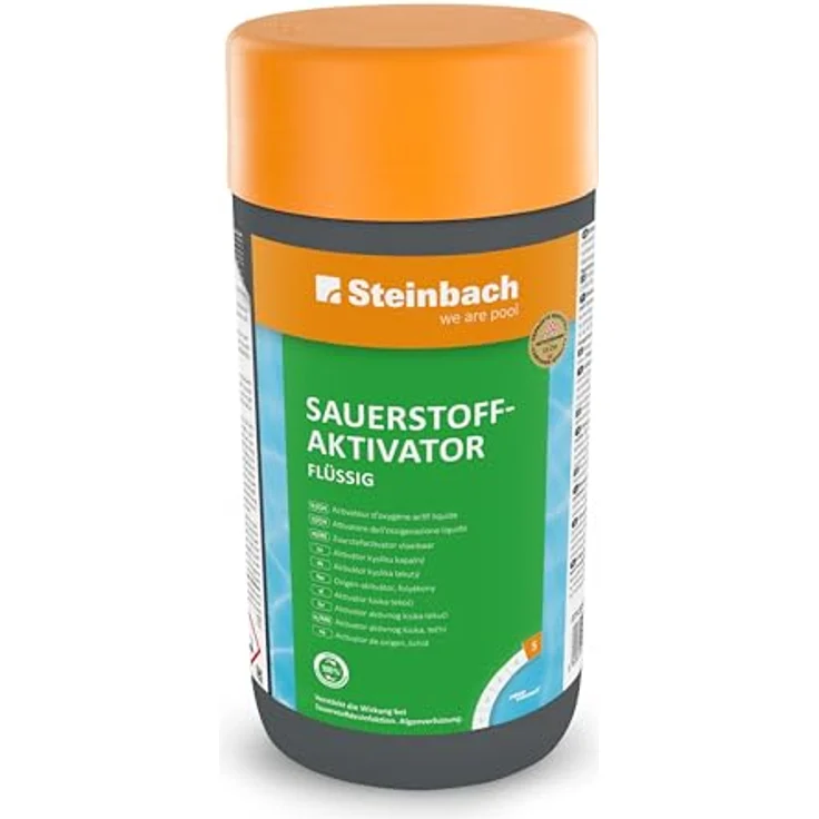 Steinbach Poolchemie Sauerstoffaktivator flüssig, 1 l, Algenverhütung, 07535S01TD08 – Bild 2