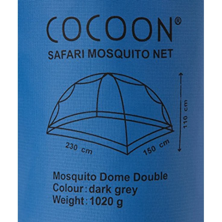 Cocoon Mosquito Dome Double 230x150, kuppelförmiges Moskitonetz für 2 Personen, leicht und platzsparend – Bild 2