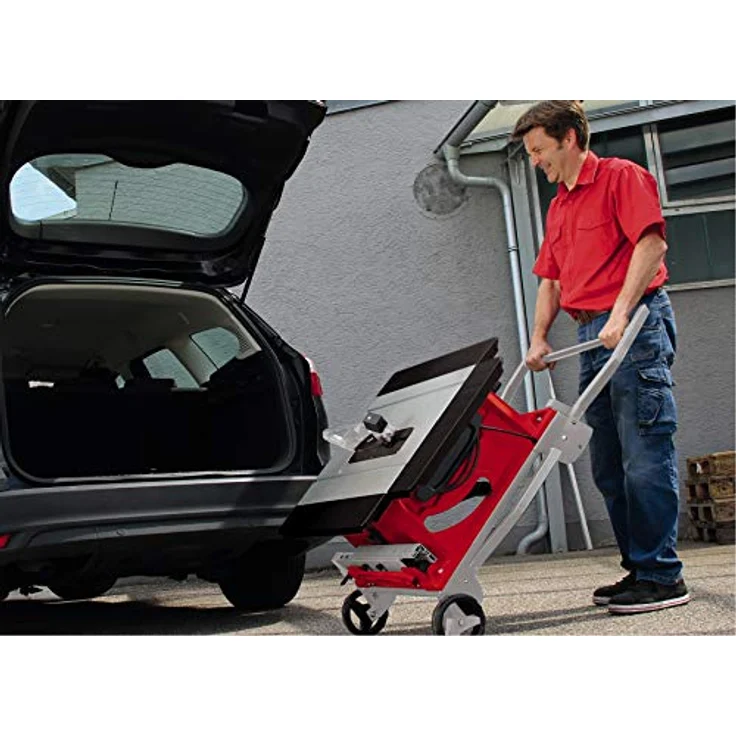 Einhell Tischkreissäge TE-TS 250 UF (max. 2.000 Watt, Trolleyfunktion, Softstart, Aluminiumtisch, Tischverbreiterungen, Parallel--Winkelanschlag) – Bild 2
