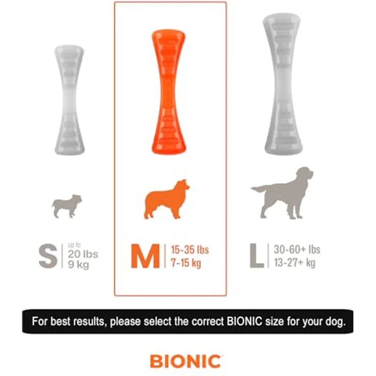 Bionic Urban Stick, extrem widerstandsfähiges Hundespielzeug, 23cm, blau – Bild 2