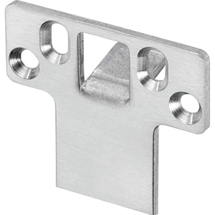 WILKA Stangenschließblech P645, 24 x 60 x 3 mm, Edelstahl, für Verriegelung nach oben