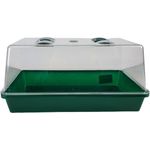 sesua Gewächshaus Mini Treibhaus Anzucht Zimmer Kunststoff 38x24x18cm, ideal für Fensterbänke, transparent