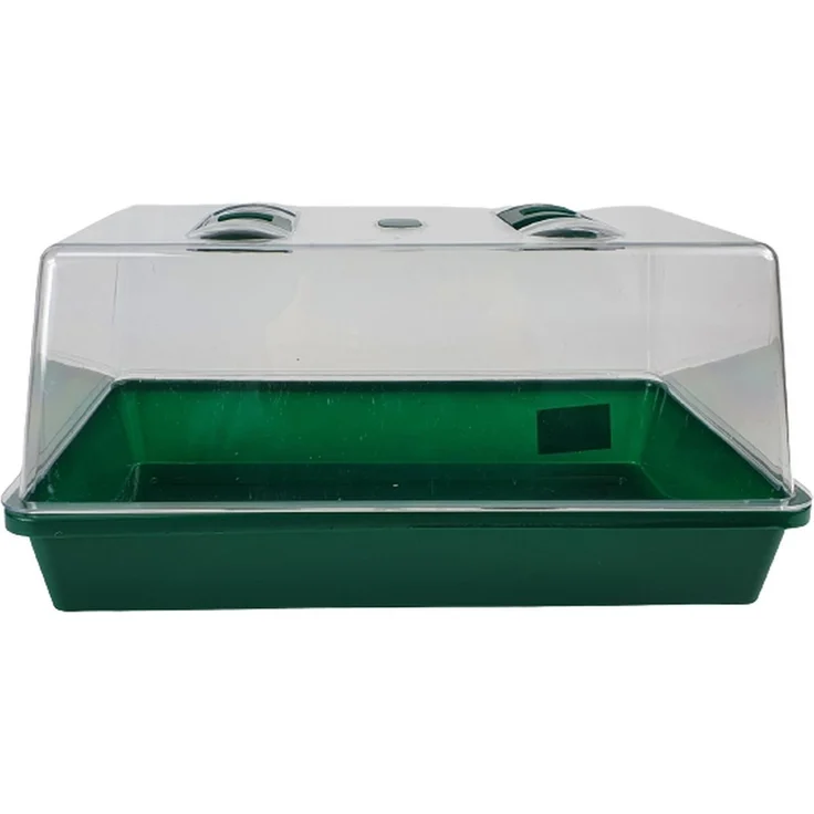 sesua Gewächshaus Mini Treibhaus Anzucht Zimmer Kunststoff 38x24x18cm, ideal für Fensterbänke, transparent – Bild 1