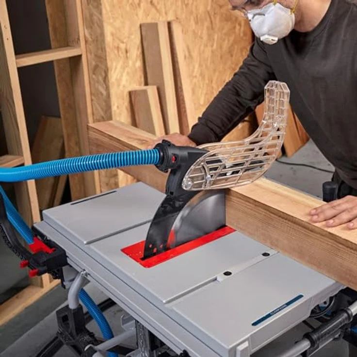 Bosch Professional GTS100-254 Tischkreissäge, 254mm, 2200 W, präzise Längsschnitte bis 825mm, Sanftanlauf, 230V – Bild 6