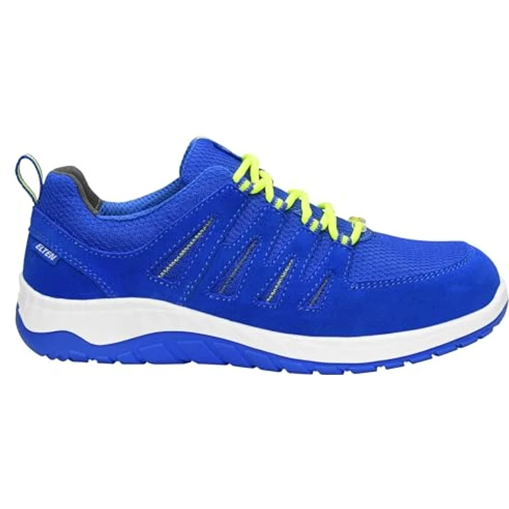ELTEN MADDOX blue Low ESD S1P Sicherheitsschuh, Veloursleder/Textilmaterial, atmungsaktiv, gepolsterte Lasche, SRC, Paar – Bild 3