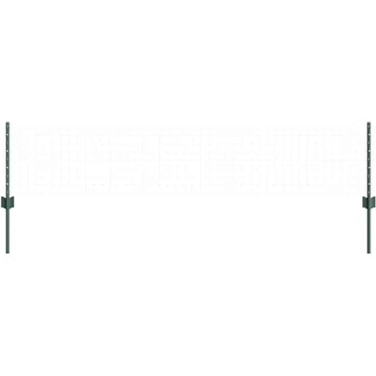 vidaXL Zaunpfosten U-Kanal, 5 Stück, 40 cm, grün, wetterbeständiger Stahl, einfache Montage – Bild 3