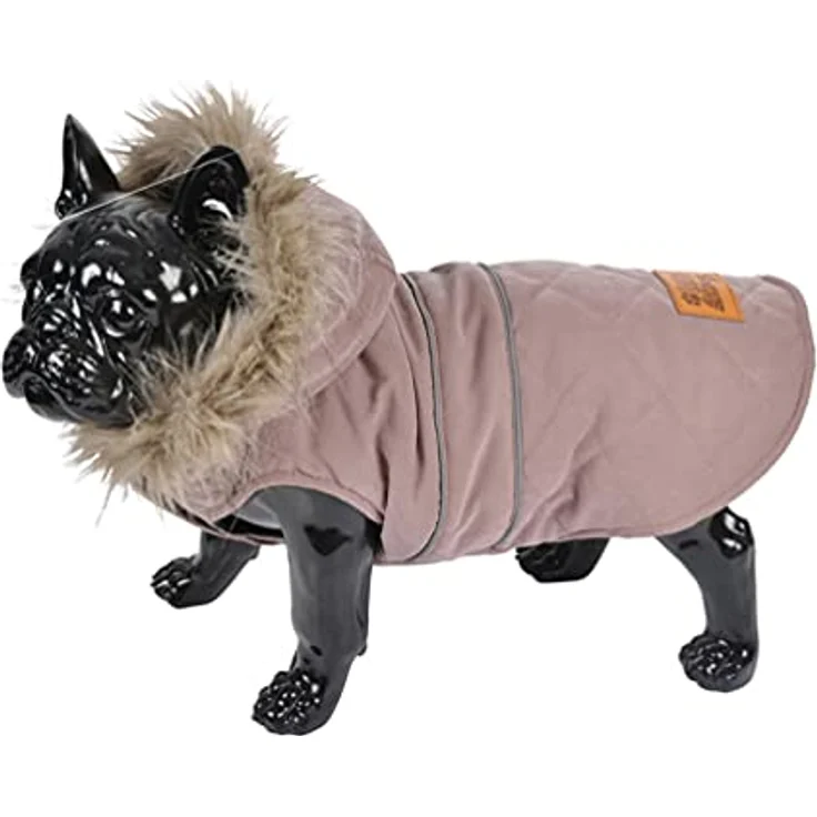 Hunde Winterjacke Hundemantel Kapuze Hundebekleidung Hundejacke Mantel Jacken (Rosa, S) – Bild 2