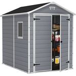 Keter Gerätehaus Manor 6x8 DD, Grau, 7,6 m³